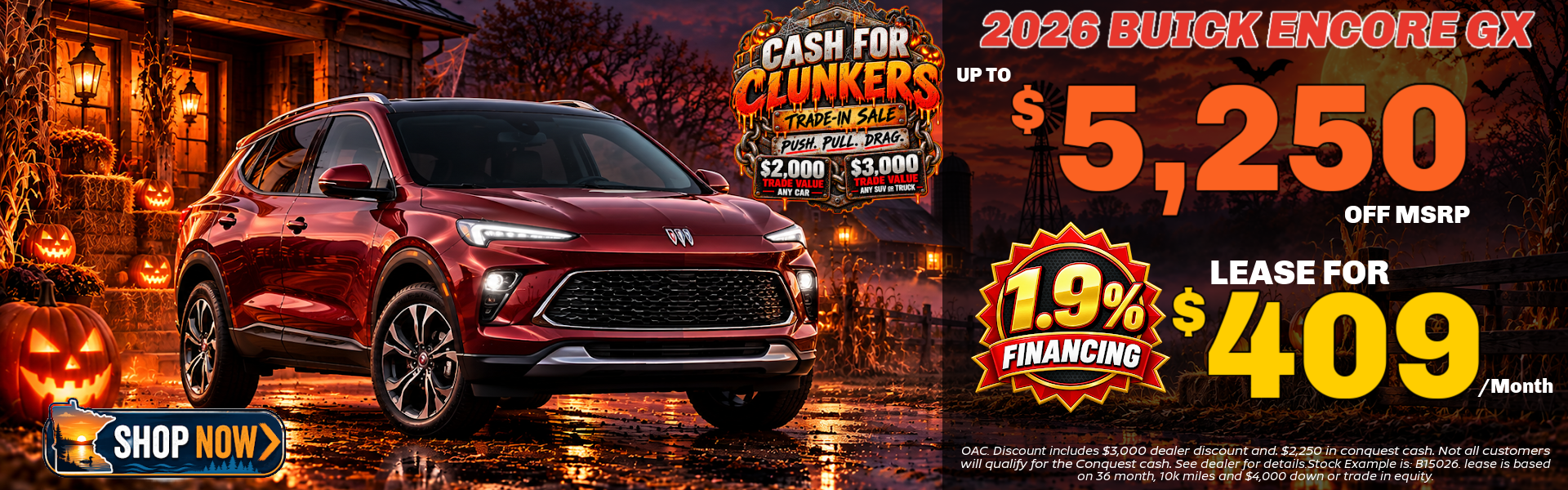 Big savings on Buick Encore this month