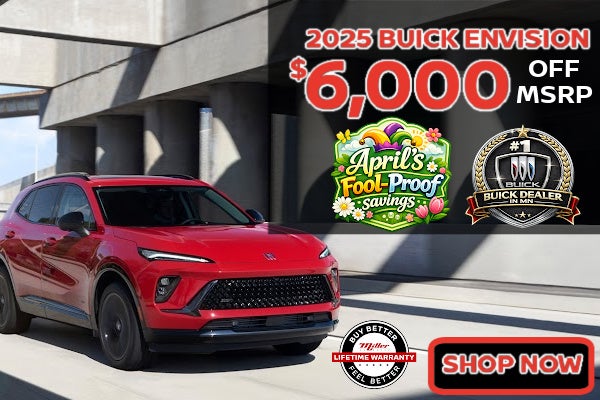 Big Savings on Buick Envision this April at MIller Auto