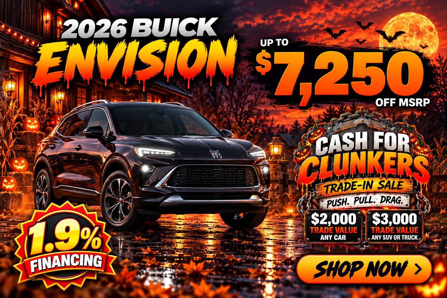 Big Savings on Buick Envision this month