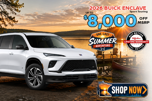 Big Savings on Buick Enclave this month at Miller Auto Plaza