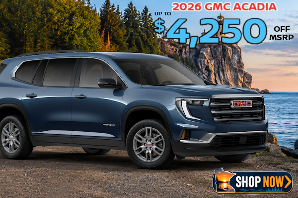 Big Savings on GMC Acadia this month
