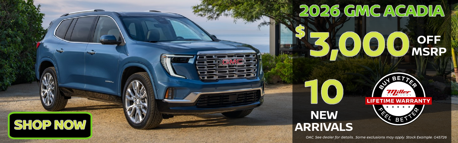 Big Savings on GMC and Buick at Miller Auto