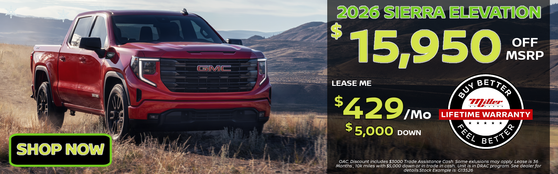 Big Savings on GMC and Buick at Miller Auto