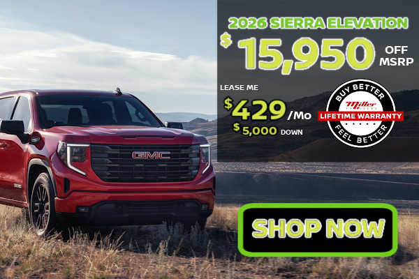 Big Savings on GMC and Buick at Miller Auto