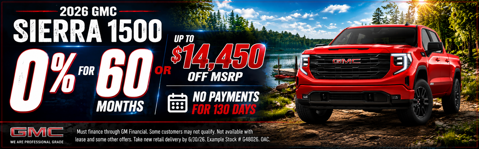 Big Savings on GMC Sierra this month